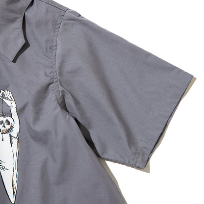 NON TOKYO Pullover Bats Shirt ノントーキョー プルオーバーバットシャツ NON-26A-SW8-001【レディース プリントシャツ ショート丈 吸水性 防しわ性 日本製 26FW】