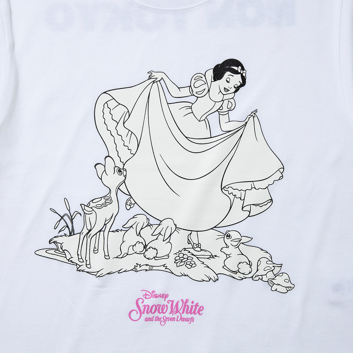 NON TOKYO PRINT SHORT T-SHIRT / SNOW WHITE ノントーキョー プリントショートTシャツ / 白雪姫 NON-26A-SW8-003【レディース 半袖Tシャツ 前面プリント ディズニーコレクション 26FW】