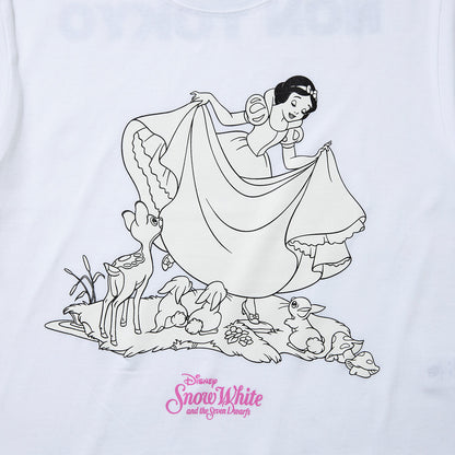 NON TOKYO PRINT SHORT T-SHIRT / SNOW WHITE ノントーキョー プリントショートTシャツ / 白雪姫 NON-26A-SW8-003【レディース 半袖Tシャツ 前面プリント ディズニーコレクション 26FW】