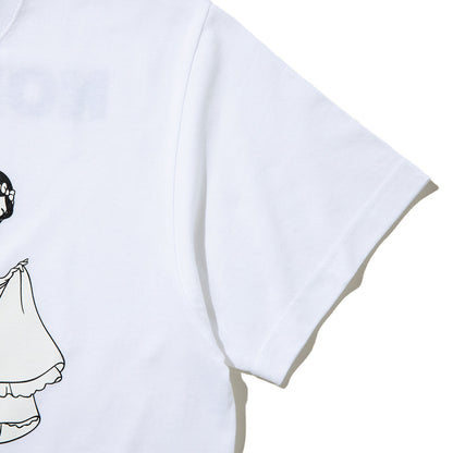NON TOKYO PRINT SHORT T-SHIRT / SNOW WHITE ノントーキョー プリントショートTシャツ / 白雪姫 NON-26A-SW8-003【レディース 半袖Tシャツ 前面プリント ディズニーコレクション 26FW】