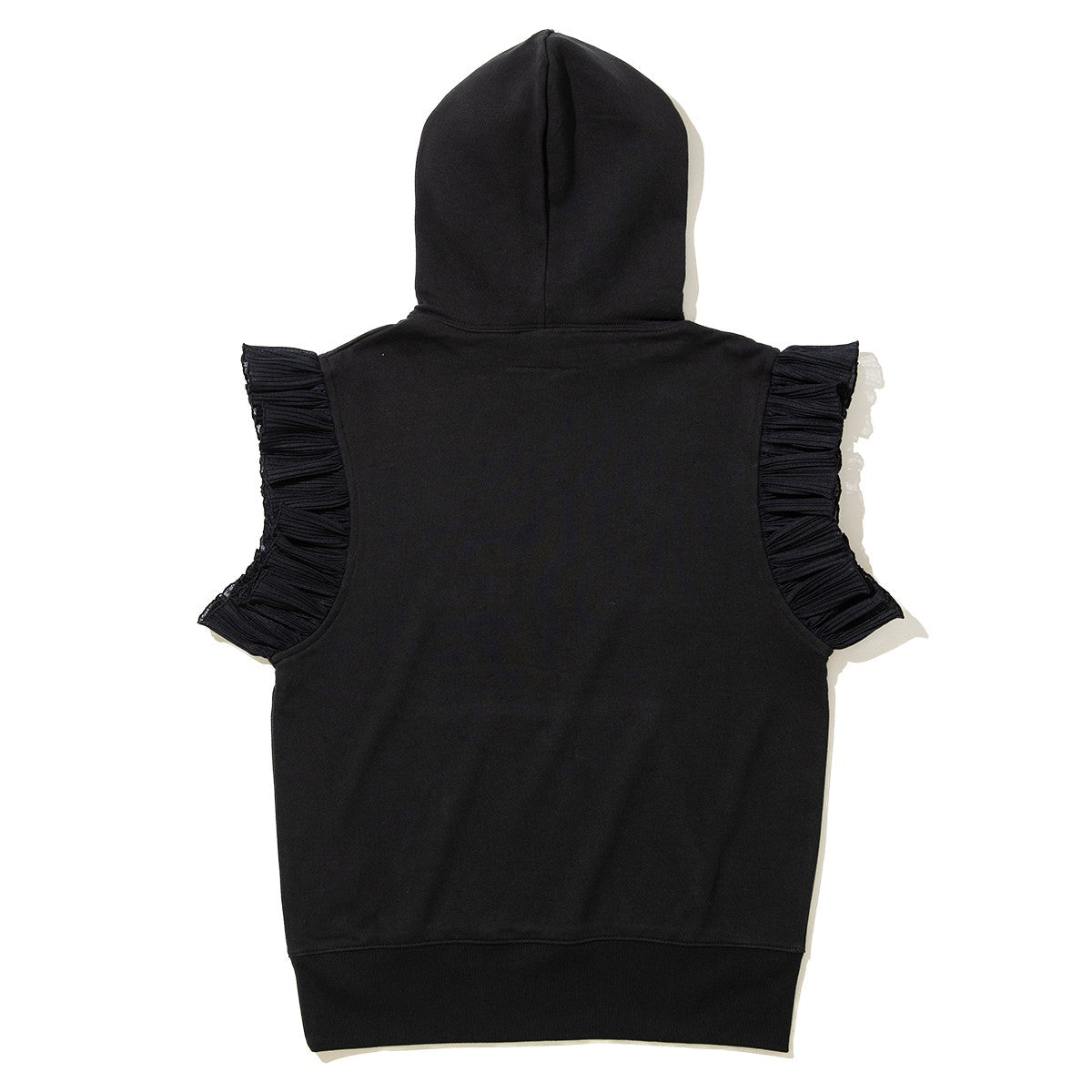 NON TOKYO FRILL SLEEVE HOODIE ノントーキョー フリル スリーブ フーディー NON-26A-SW8-009【レディース プルオーバーフーディー フリル付き グラフィック 前面プリント 26FW】