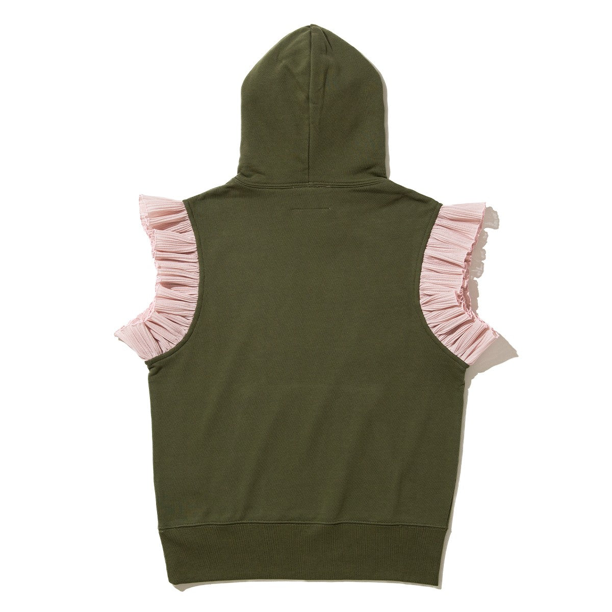 NON TOKYO FRILL SLEEVE HOODIE ノントーキョー フリル スリーブ フーディー NON-26A-SW8-009【レディース プルオーバーフーディー フリル付き グラフィック 前面プリント 26FW】