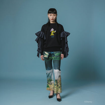 NON TOKYO Frill Sleeve Pullover Sweat  ノントーキョー フリルスリーブ プルオーバースウェット NON-26A-SW9-008【レディース フリルスウェット プルオーバースウェット スウェット トレーナー 26FW】