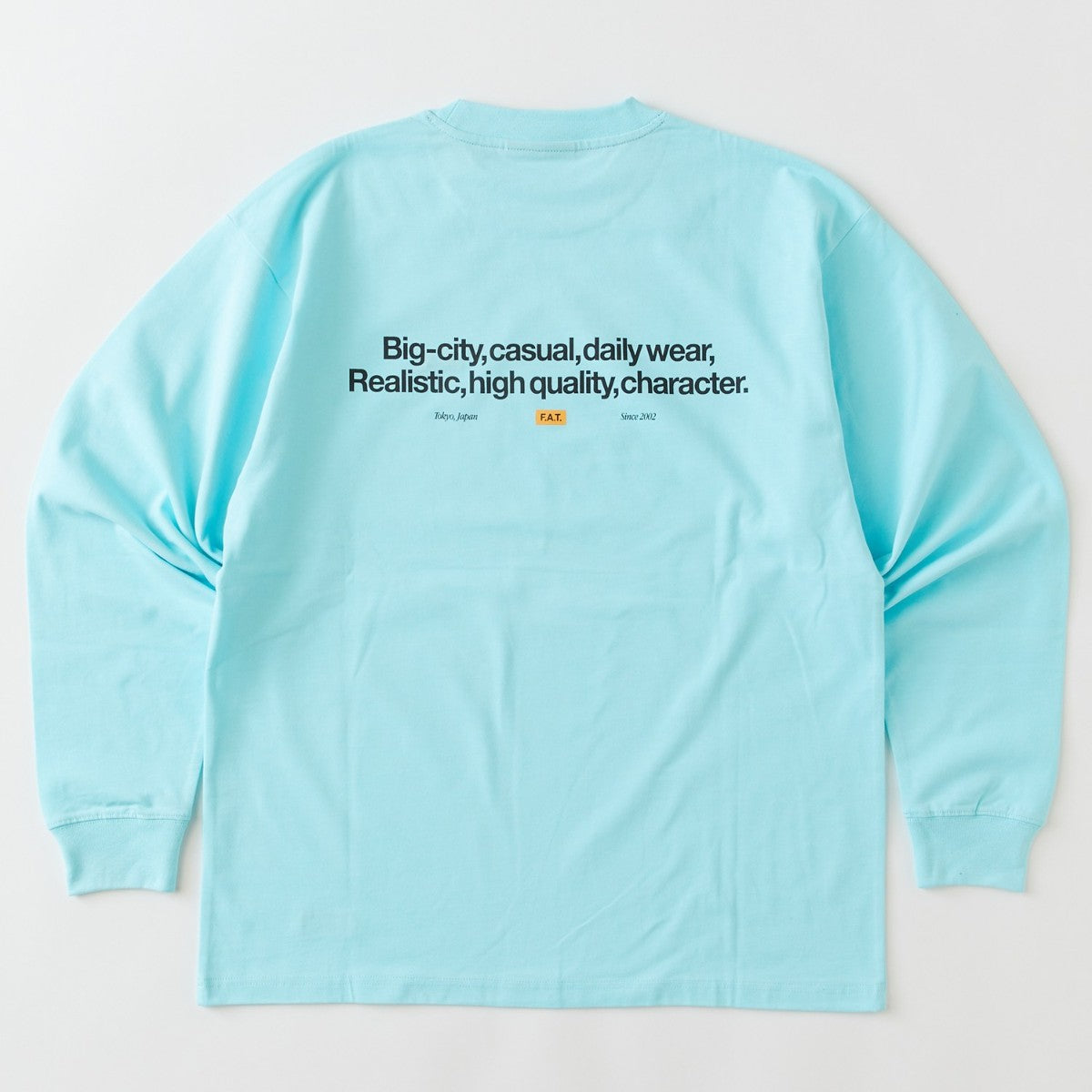 FAT SIGNATee L エフエイティー シグナティー L F32620-CT19【メンズ ロングスリーブカットソー 胸ロゴ刺繍 バックプリント 7oz 天竺 26FW】