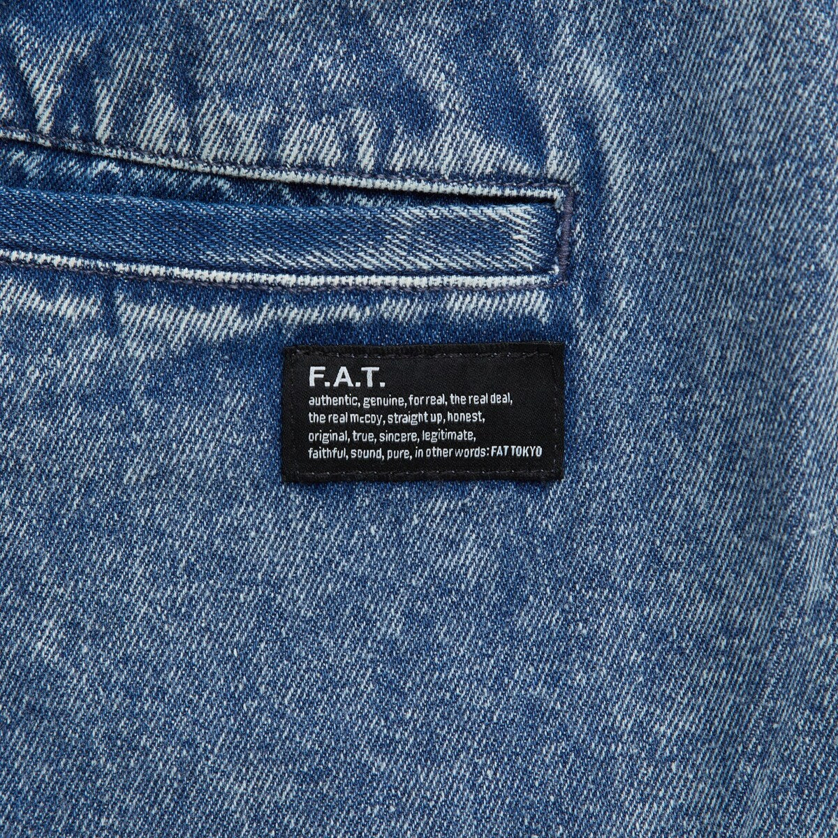 FAT FIELDILITY エフエイティー フィールディリティ F32620-PN12【メンズ カーゴパンツ デニムパンツ ワイドパンツ タックパンツ ケミカルウォッシュ 26FW】