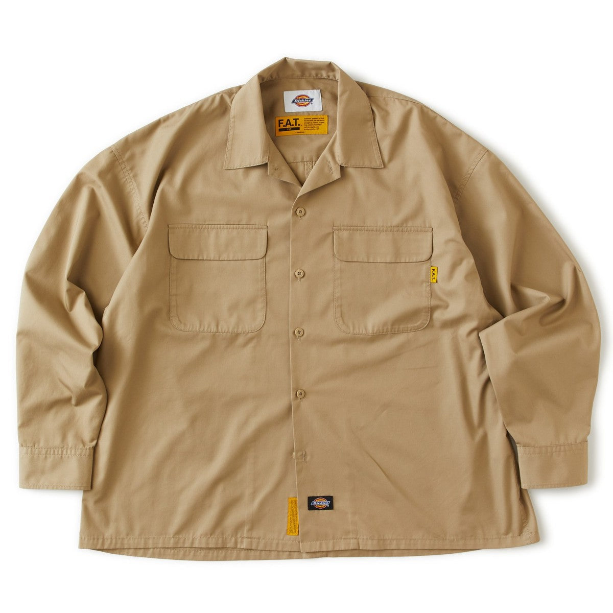 FAT SUPPLIES エフエイティー サプライズ F32620-SH03【メンズ ワークシャツ ビッグシルエット ツイルシャツ カジュアルシャツ 26FW】