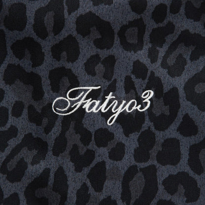 FAT CROPERD エフエイティー クロパード F32620-SH06【メンズ ワークシャツ サテンシャツ レオパード柄 リラックスシルエット 26FW】