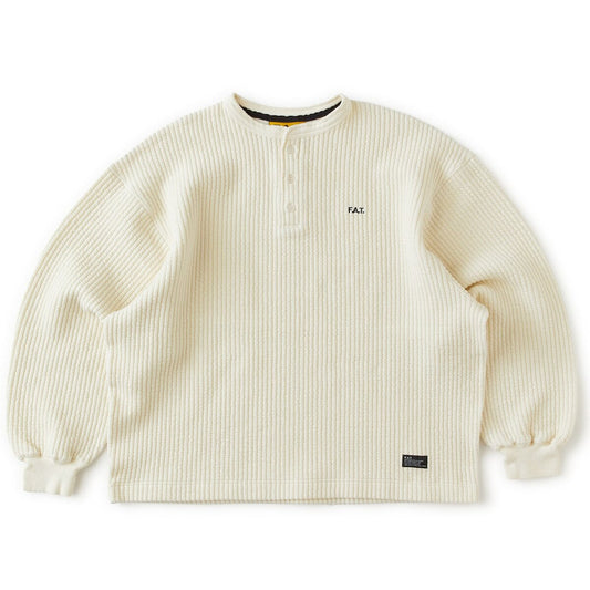 FAT QUILENLY エフエイティー クワイエンリー F32620-SW12【メンズ ヘンリーネック スウェット キルティング ジャガード 中綿入り 26FW】