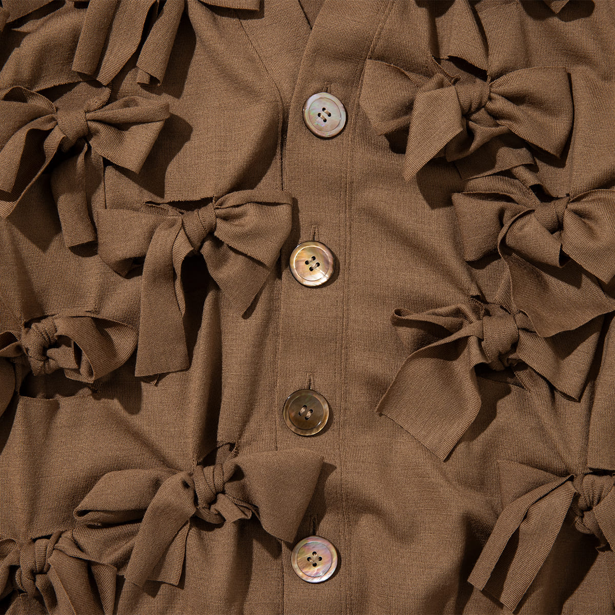 MIYAO RIBBON CARDIGAN ミヤオ リボン カーディガン MFBL-04【レディース トップス リボン カーディガン 26FW】