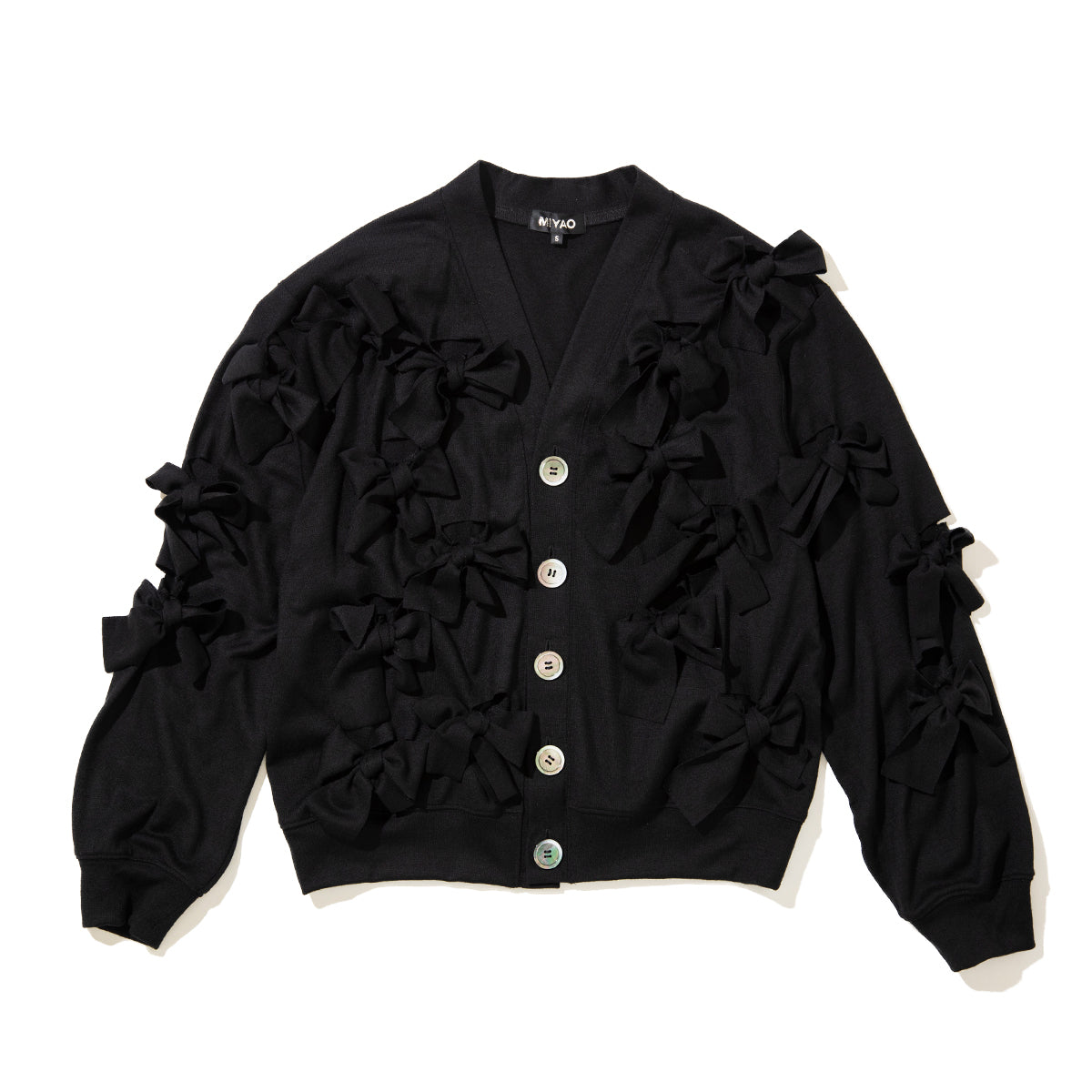 MIYAO RIBBON CARDIGAN ミヤオ リボン カーディガン MFBL-04【レディース トップス リボン カーディガン 26FW】