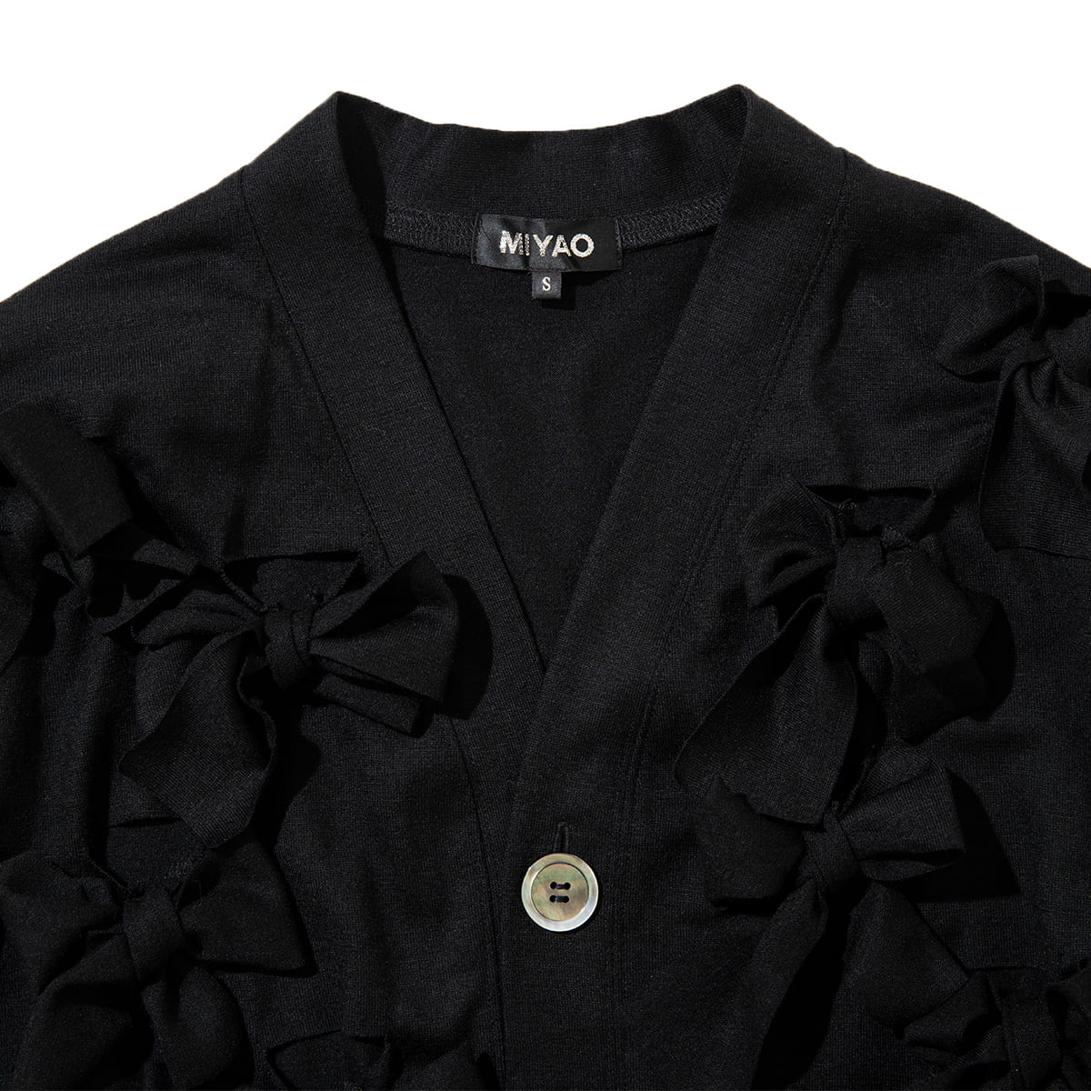 MIYAO RIBBON CARDIGAN ミヤオ リボン カーディガン MFBL-04【レディース トップス リボン カーディガン 26FW】