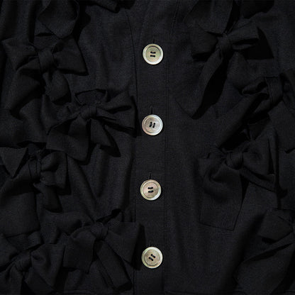 MIYAO RIBBON CARDIGAN ミヤオ リボン カーディガン MFBL-04【レディース トップス リボン カーディガン 26FW】
