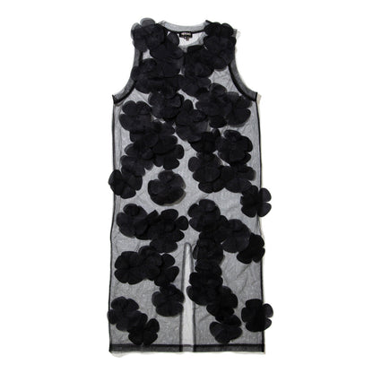 MIYAO Flower Motif Dress ミヤオ フラワーモチーフドレス MFOP-01【レディース ワンピース ロングワンピース シースルー レイヤード 花柄 26FW】