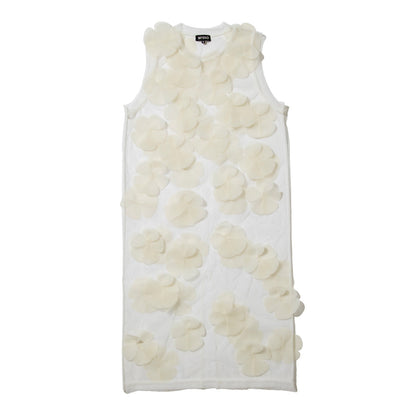 MIYAO Flower Motif Dress ミヤオ フラワーモチーフドレス MFOP-01【レディース ワンピース ロングワンピース シースルー レイヤード 花柄 26FW】