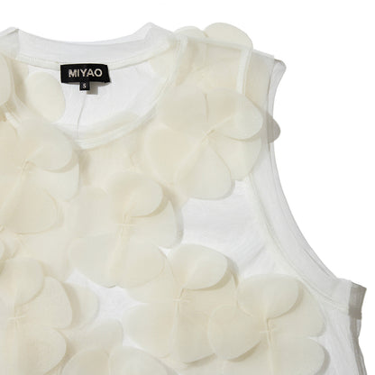 MIYAO Flower Motif Dress ミヤオ フラワーモチーフドレス MFOP-01【レディース ワンピース ロングワンピース シースルー レイヤード 花柄 26FW】