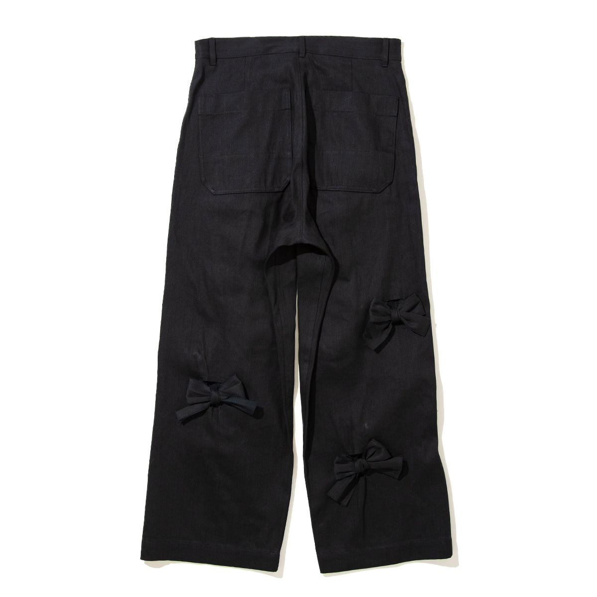 MIYAO RIBBON PANTS ミヤオ リボン パンツ MFPT-03【レディース パンツ リボン コットンデニム 26FW】