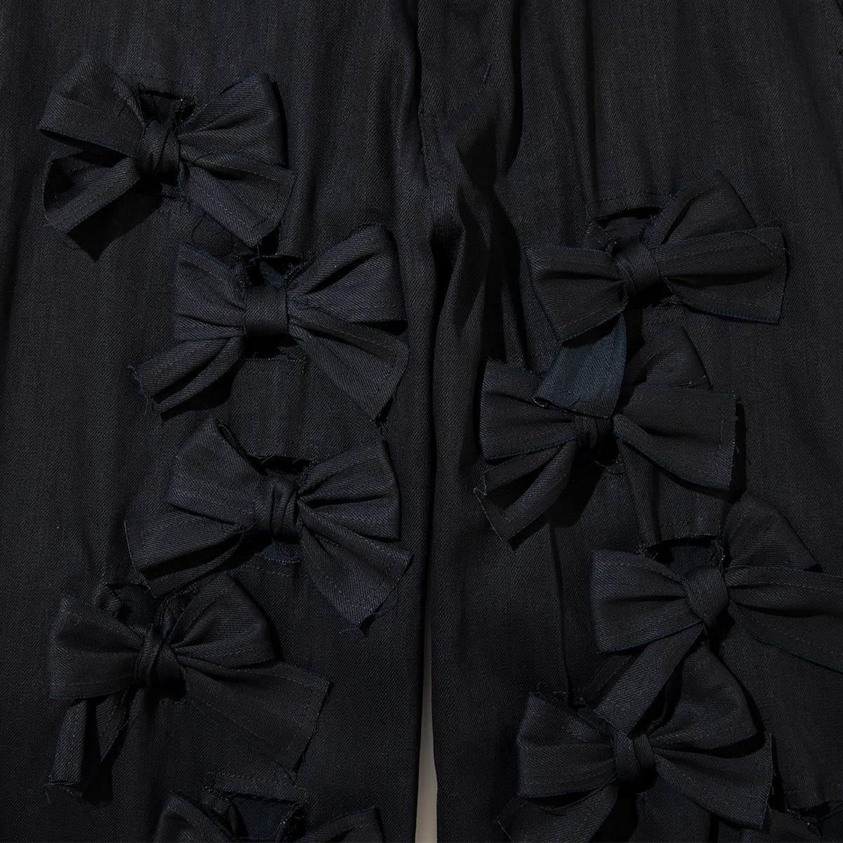 MIYAO RIBBON PANTS ミヤオ リボン パンツ MFPT-03【レディース パンツ リボン コットンデニム 26FW】
