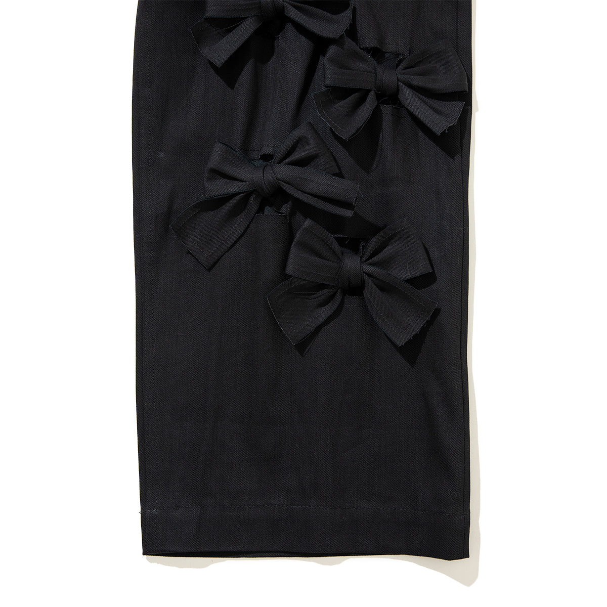 MIYAO RIBBON PANTS ミヤオ リボン パンツ MFPT-03【レディース パンツ リボン コットンデニム 26FW】