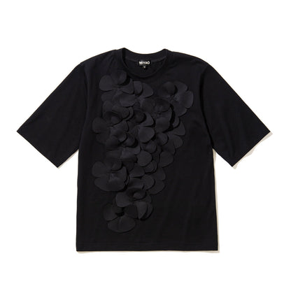 MIYAO Flower Motif Tee ミヤオ フラワーモチーフTシャツ MFTS-01【レディース コットン素材 花柄 Tシャツ 26FW】