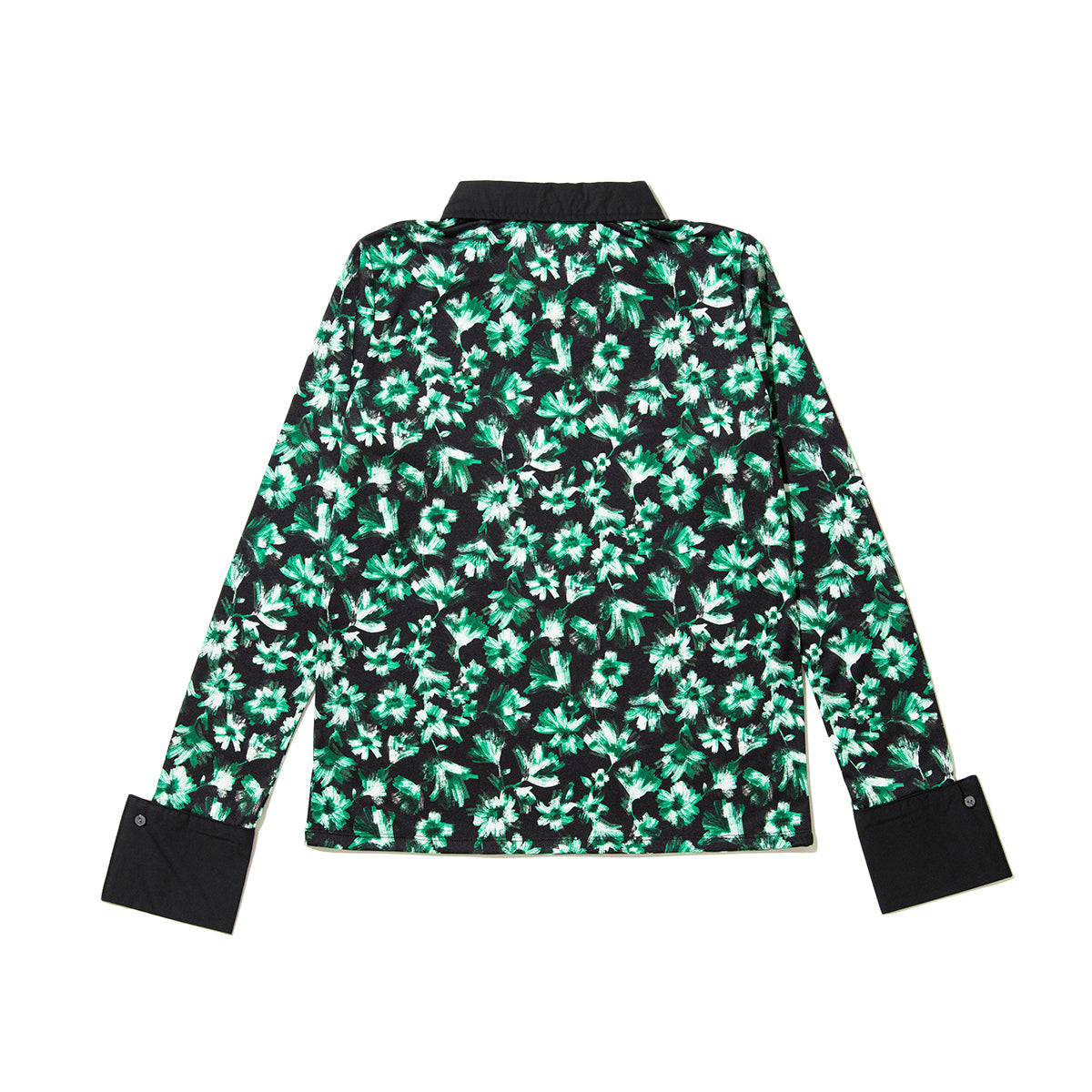 PoI flower print shirts ポィ フラワープリントシャツ 262-CT13【レディース 花柄 シャツ襟 日本製 26FW】