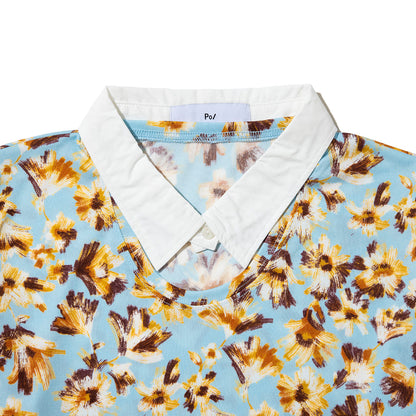 PoI flower print shirts ポィ フラワープリントシャツ 262-CT13【レディース 花柄 シャツ襟 日本製  26FW】