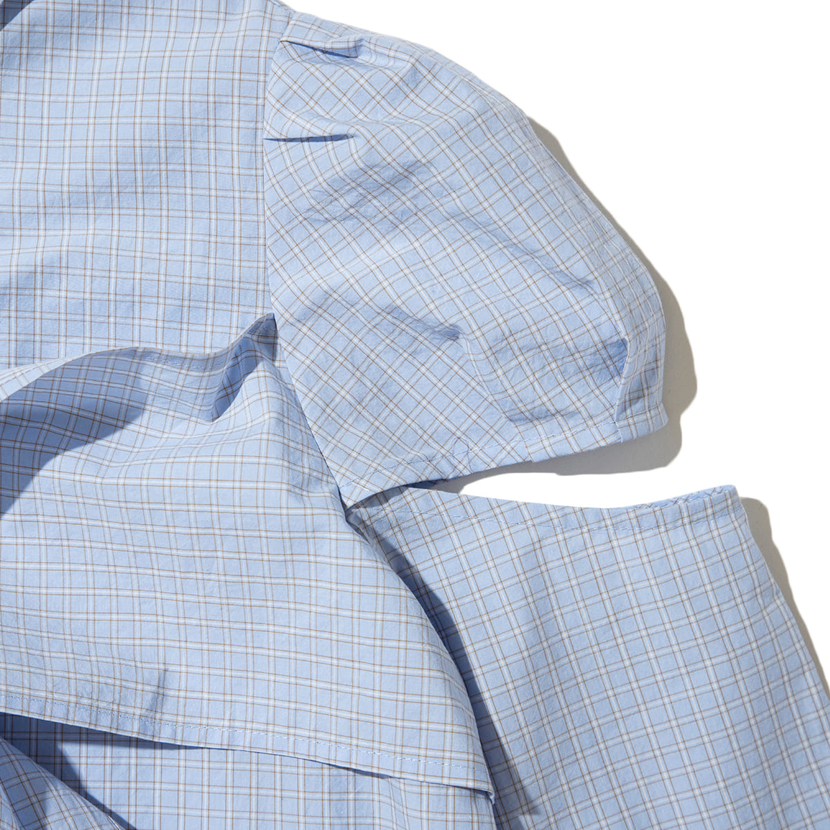 PoI puff sleeve dress shirt ポィ パフスリーブドレスシャツ 262-FD03【レディース シャツワンピース ブラウス調 日本製 26FW】
