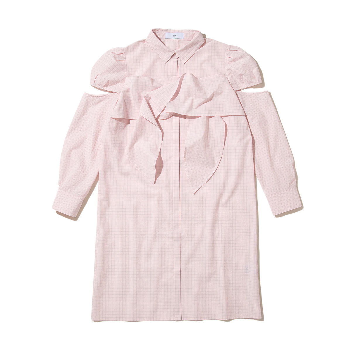 PoI puff sleeve dress shirt ポィ パフスリーブドレスシャツ 262-FD03【レディース シャツワンピース ブラウス調 日本製 26FW】