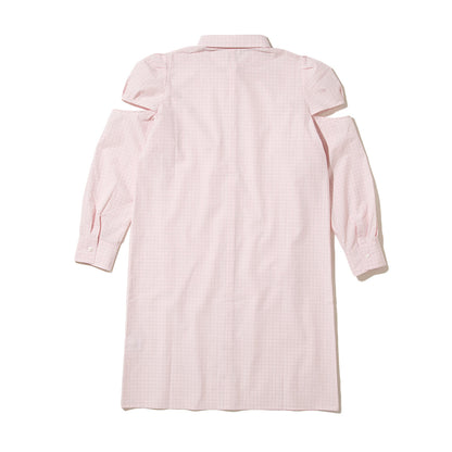 PoI puff sleeve dress shirt ポィ パフスリーブドレスシャツ 262-FD03【レディース シャツワンピース ブラウス調 日本製 26FW】