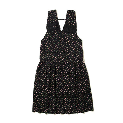 PoI FLOWER JAQUARD DRESS ポィ フラワー ジャカードドレス 262-FD08【レディース ロングワンピース ワンピース 花柄 フリンジ 26FW】