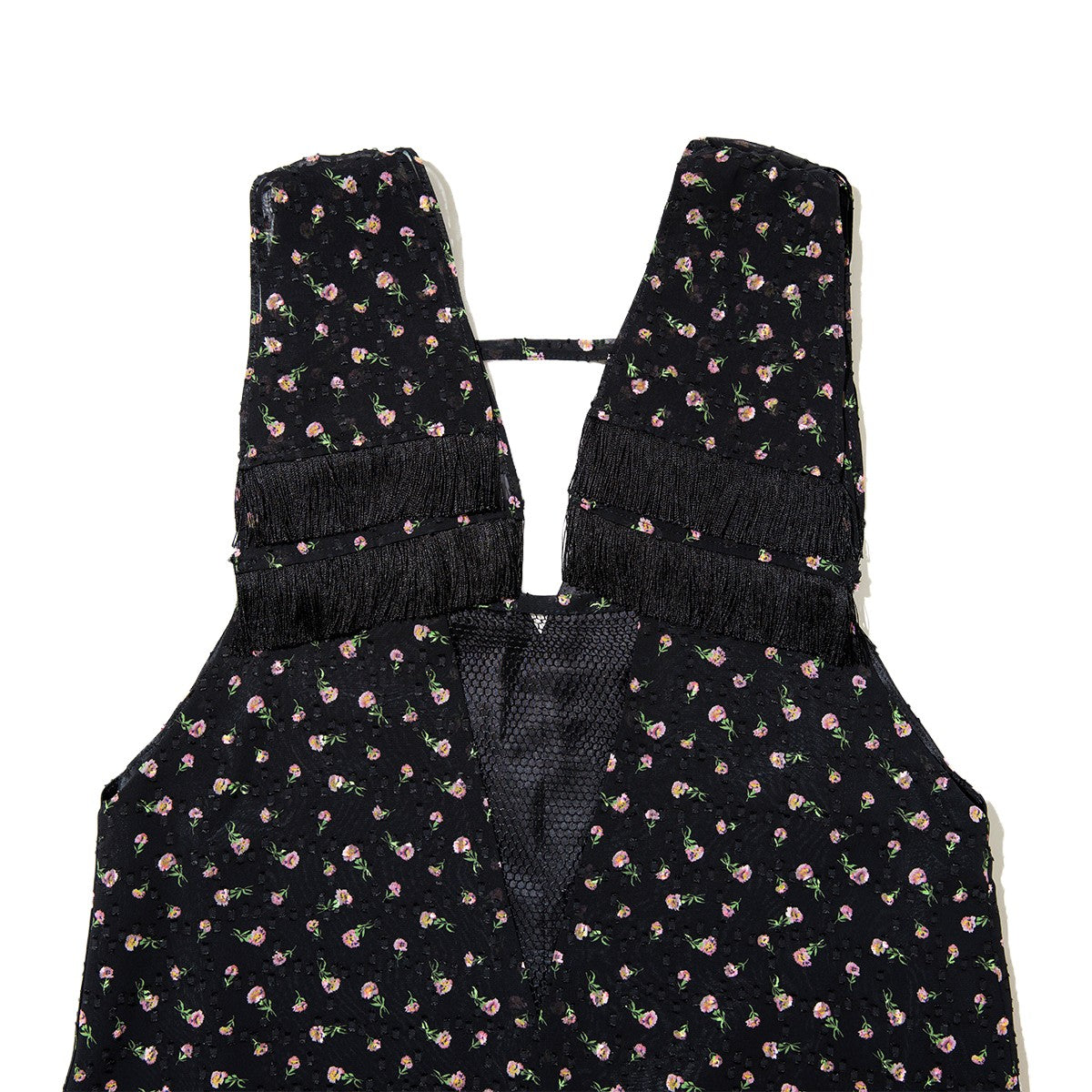 PoI FLOWER JAQUARD DRESS ポィ フラワー ジャカードドレス 262-FD08【レディース ロングワンピース ワンピース 花柄 フリンジ 26FW】