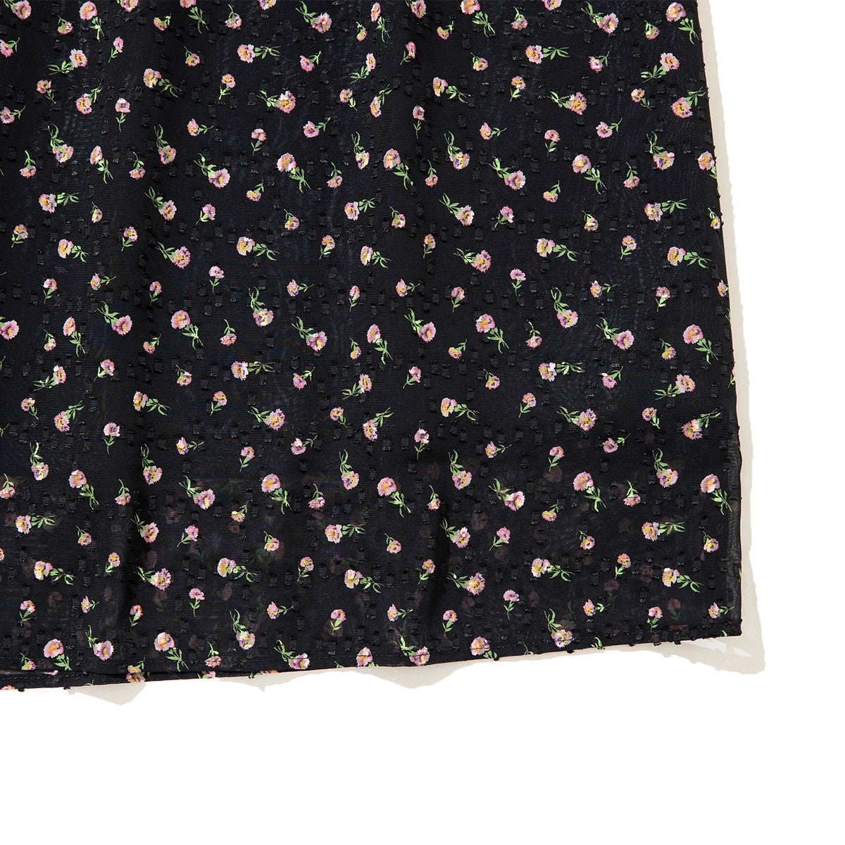 PoI FLOWER JAQUARD DRESS ポィ フラワー ジャカードドレス 262-FD08【レディース ロングワンピース ワンピース 花柄 フリンジ 26FW】