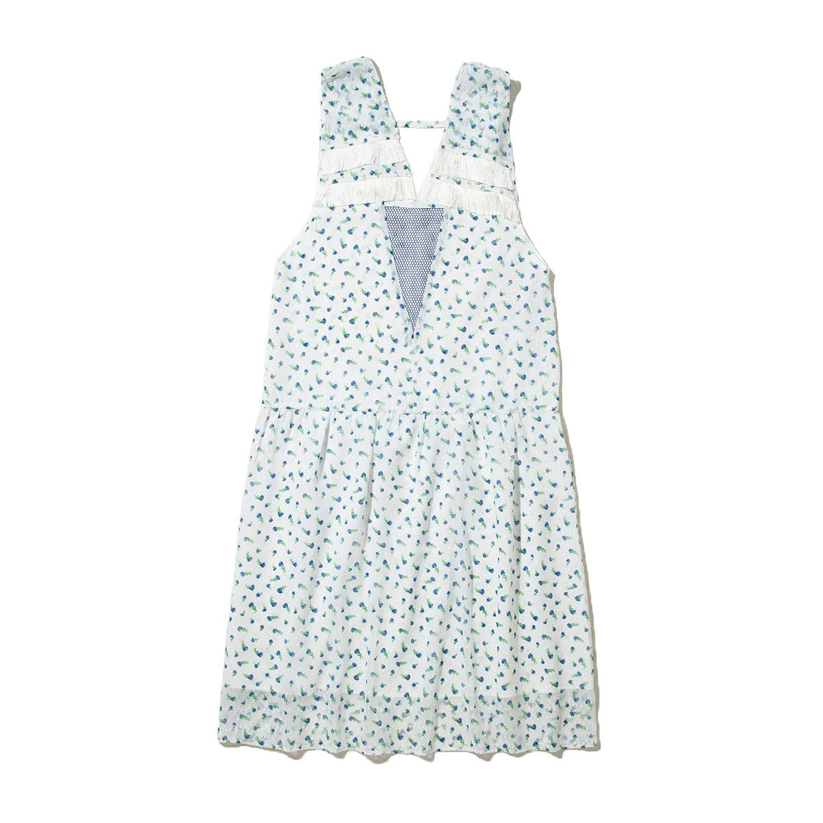 PoI FLOWER JAQUARD DRESS ポィ フラワー ジャカードドレス 262-FD08【レディース ロングワンピース ワンピース 花柄 フリンジ 26FW】