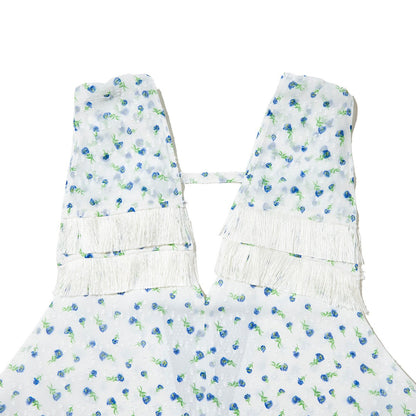 PoI FLOWER JAQUARD DRESS ポィ フラワー ジャカードドレス 262-FD08【レディース ロングワンピース ワンピース 花柄 フリンジ 26FW】