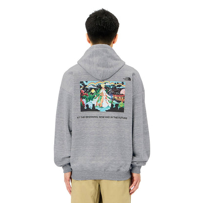 THE NORTH FACE 60th Graphic Logo Hoodie ザ・ノース・フェイス 60th グラフィックロゴフーディ NT62642【メンズ スウェットパーカ 60周年 アートワーク バックプリント コットン 裏毛 26FW】