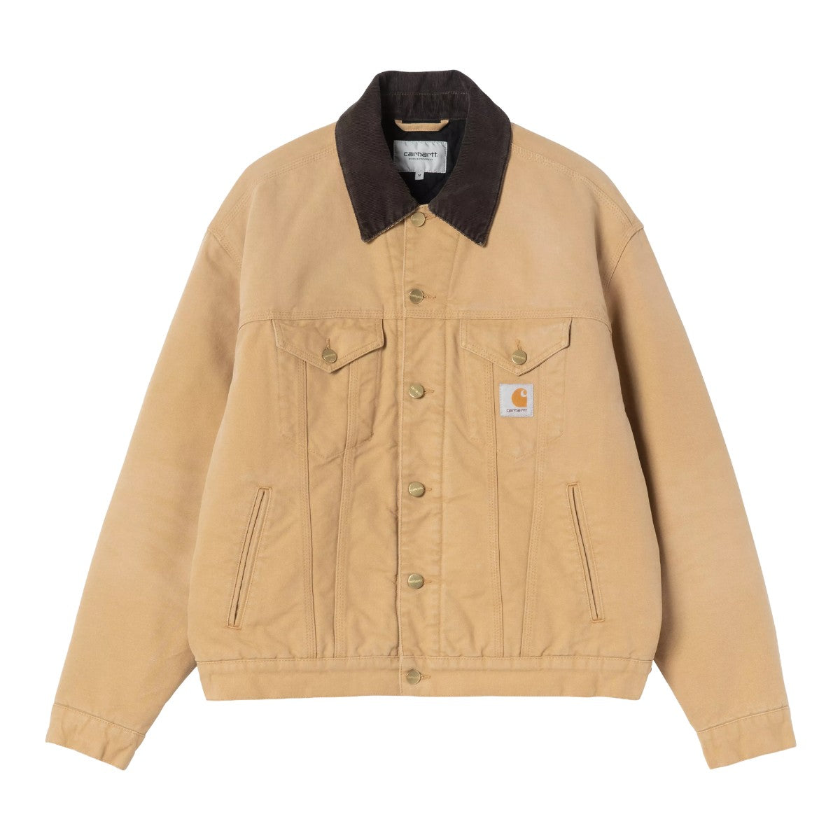 Carhartt WIP OG Detroit Jacket カーハートワークインプログレス オージー デトロイト ジャケット I0356143WQ4O26FW【メンズ ルーズフィット チョークウォッシュ加工 ジップポケット 保温性 26FW】