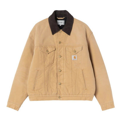 Carhartt WIP OG Detroit Jacket カーハートワークインプログレス オージー デトロイト ジャケット I0356143WQ4O26FW【メンズ ルーズフィット チョークウォッシュ加工 ジップポケット 保温性 26FW】