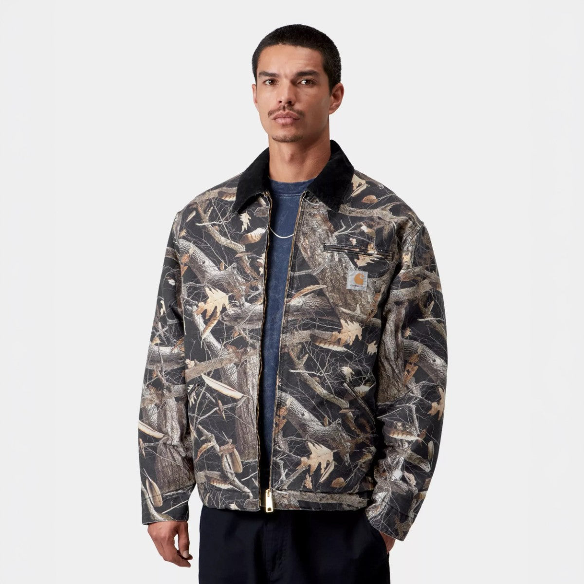Carhartt WIP OG Detroit Jacket カーハートワークインプログレス オージー デトロイト ジャケット I0356143X86026FW【メンズ ルーズフィット チョークウォッシュ加工 ジップポケット 保温性 26FW】