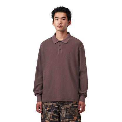 Carhartt WIP L/S Waffle Rugby Shirt カーハートワークインプログレス ロングスリーブ ワッフル ラグビーシャツ I037043【メンズ 長袖 ルーズフィット カジュアル デイリーユース 26FW】