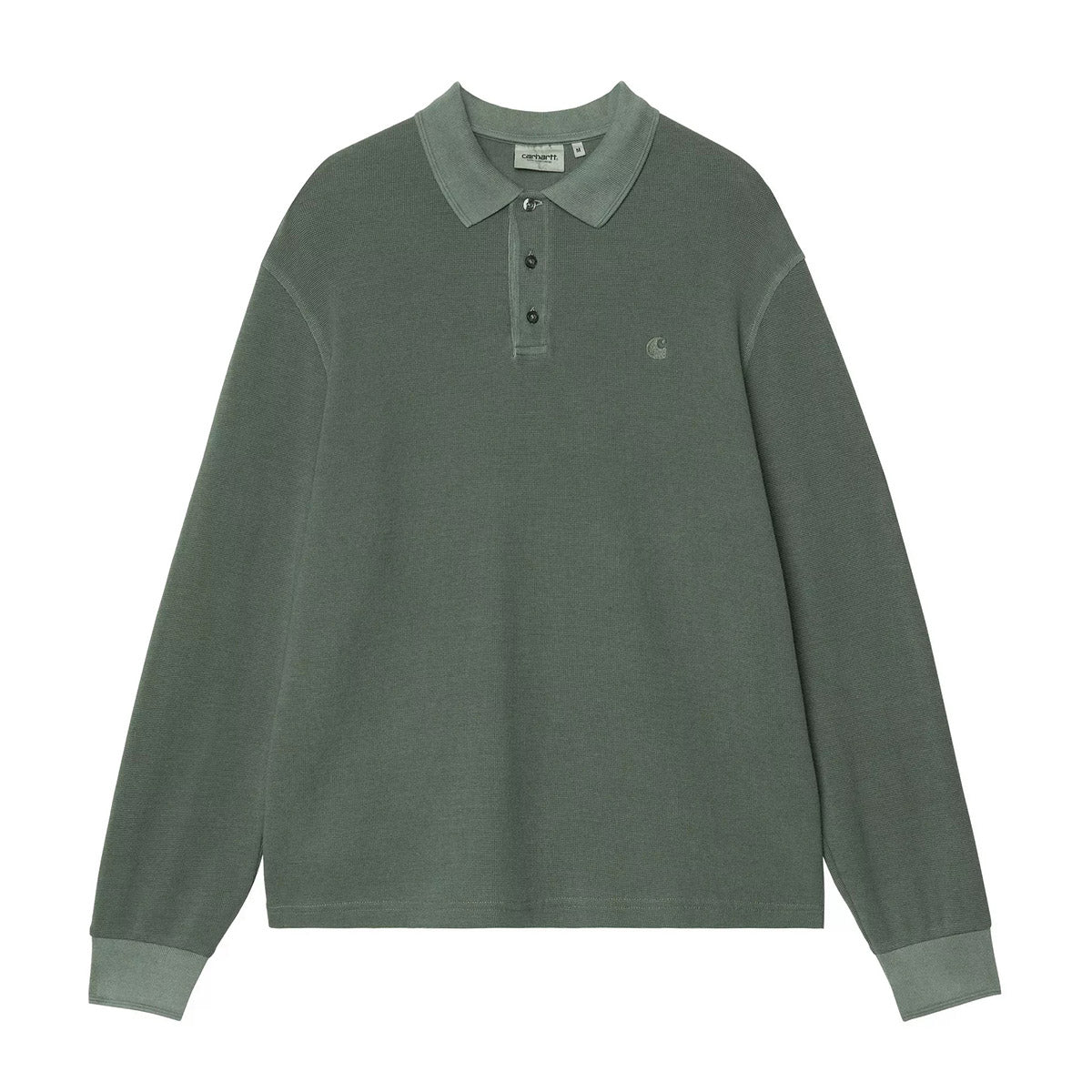 Carhartt WIP L/S Waffle Rugby Shirt カーハートワークインプログレス ロングスリーブ ワッフル ラグビーシャツ I037043【メンズ 長袖 ルーズフィット カジュアル デイリーユース 26FW】