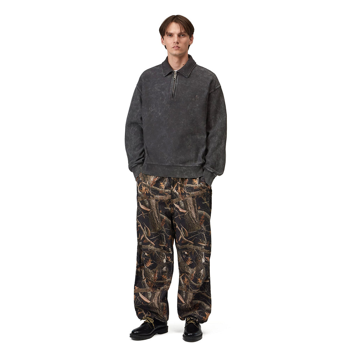 Carhartt WIP Lambert Polo Sweat カーハートワークインプログレス ランバート ポロ スウェット I037105【メンズ ハーフジップスウェット ポロスウェット スウェットシャツ 26FW】