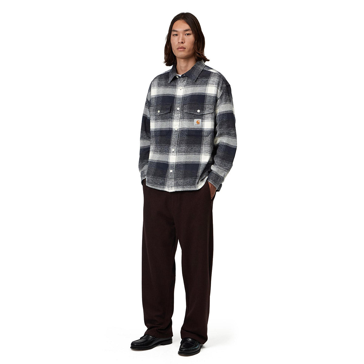 Carhartt WIP L/S Esterson Shirt カーハートワークインプログレス L/S エスターソン シャツ I037139【メンズ 長袖シャツ チェックシャツ コットンシャツ ミッドウェイトコットン 26FW】