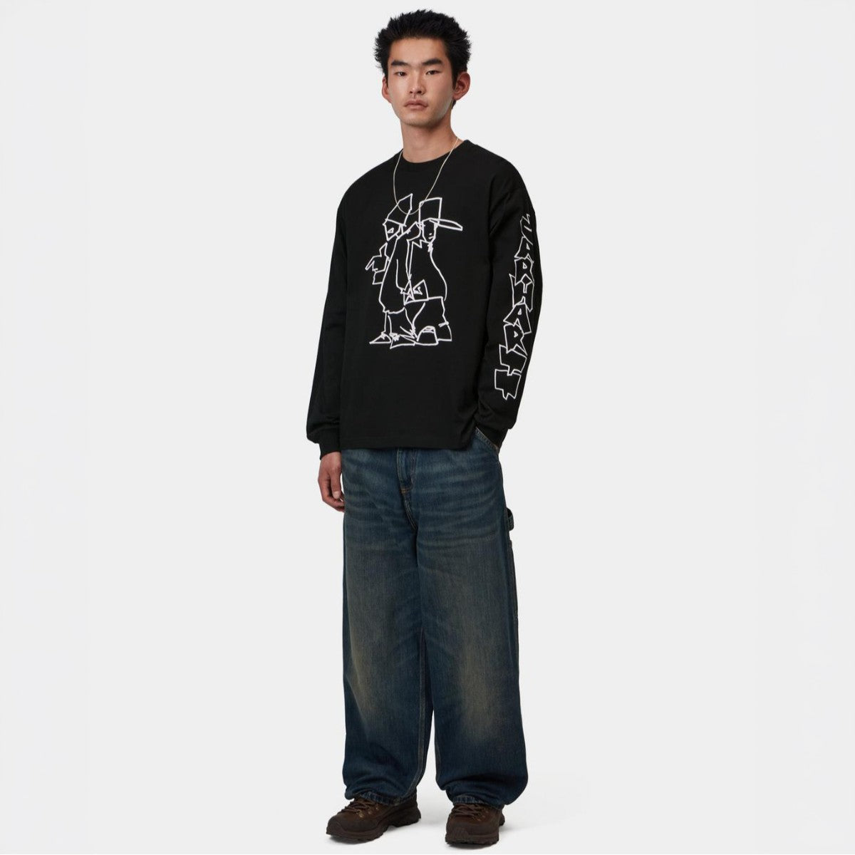 Carhartt WIP L/S Blinkerfluid T-Shirt カーハートワークインプログレス ロングスリーブ ブリンカーフルイド Tシャツ I037238【メンズ ロンT グラフィック カジュアル デイリーユース  26FW】