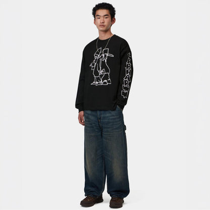 Carhartt WIP L/S Blinkerfluid T-Shirt カーハートワークインプログレス ロングスリーブ ブリンカーフルイド Tシャツ I037238【メンズ ロンT グラフィック カジュアル デイリーユース  26FW】