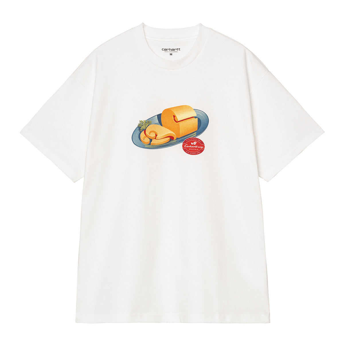 Carhartt WIP S/S FROMAGE T-SHIRT カーハートワークインプログレス S/S フロマージュ Tシャツ I037239【メンズ 半袖Tシャツ グラフィックTシャツ プリントTシャツ 前面プリント 26FW】