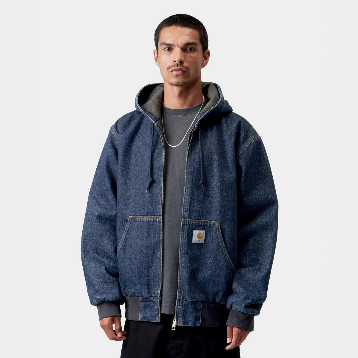 Carhartt WIP OG Active Jacket カーハートワークインプログレス オージー アクティブ ジャケット I037581【メンズ ルーズフィット フード付き デニム素材 カジュアル デイリーユース 26FW】