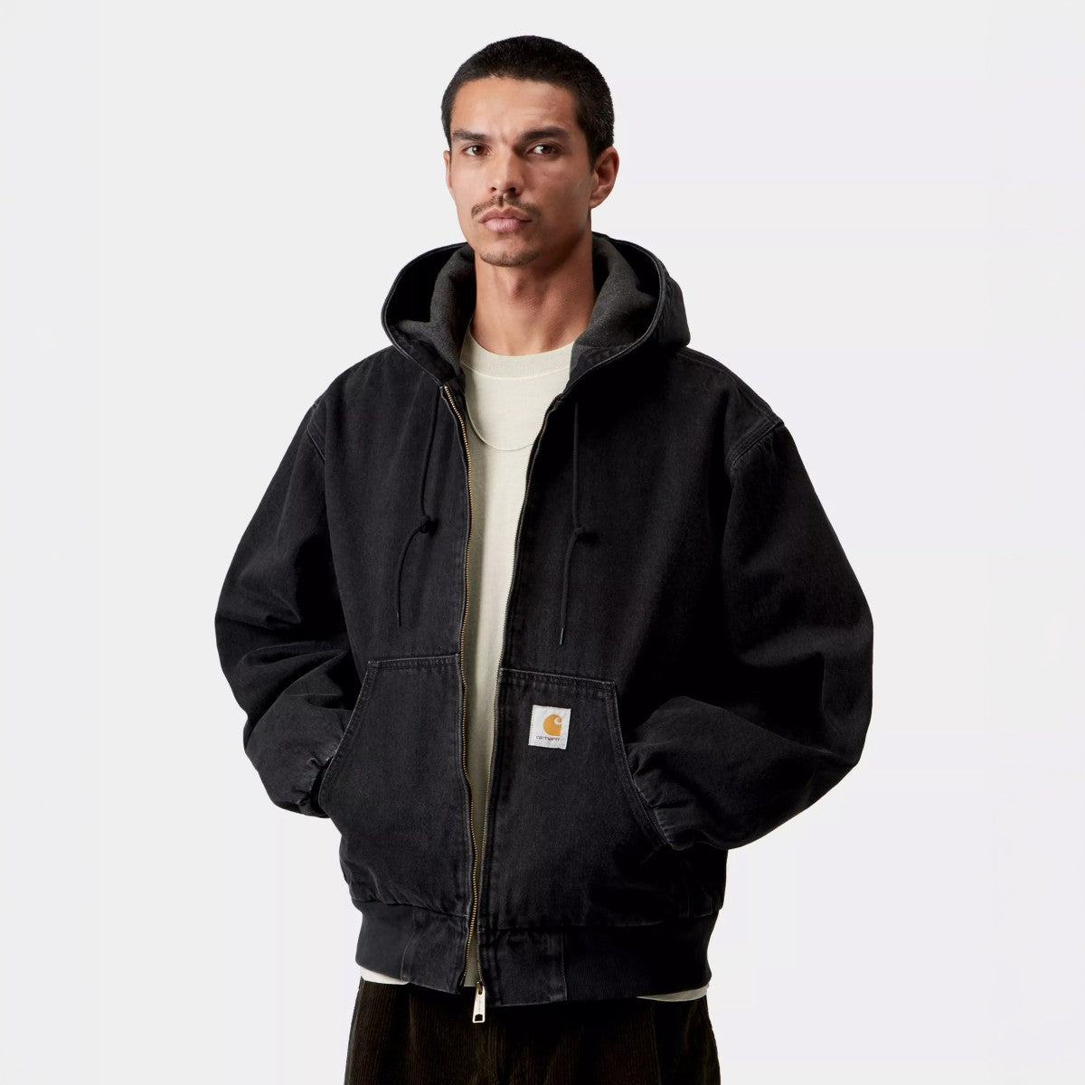 Carhartt WIP OG Active Jacket カーハートワークインプログレス オージー アクティブ ジャケット I037581【メンズ ルーズフィット フード付き デニム素材 カジュアル デイリーユース 26FW】