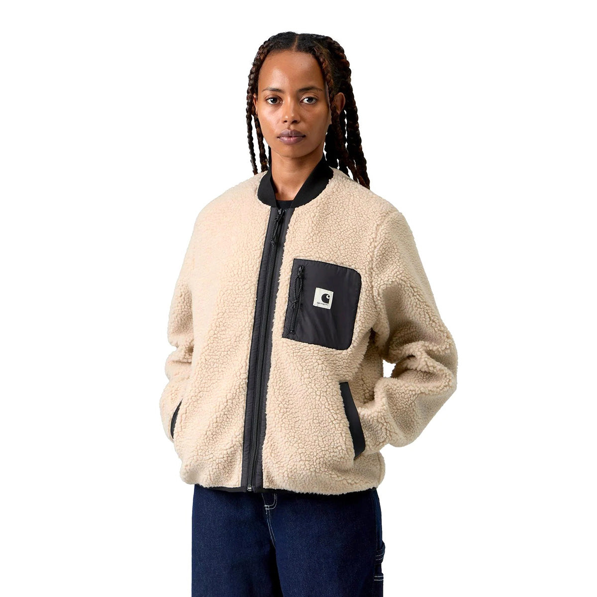 Carhartt WIP Janet Liner カーハートワークインプログレス ジャネット ライナー I035697【レディース ボアジャケット カジュアル デイリーユース シンプル 26FW】