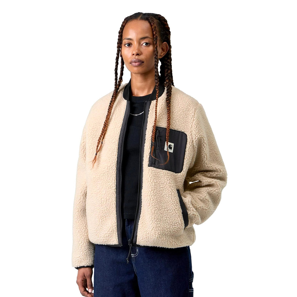 Carhartt WIP Janet Liner カーハートワークインプログレス ジャネット ライナー I035697【レディース ボアジャケット カジュアル デイリーユース シンプル 26FW】