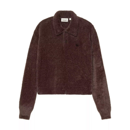 Carhartt WIP L/S Maine Polo Sweater カーハートワークインプログレス ロングスリーブ メイン ポロ セーター I037038【レディース ポロセーター ポロニット カジュアル デイリーユース 26FW】