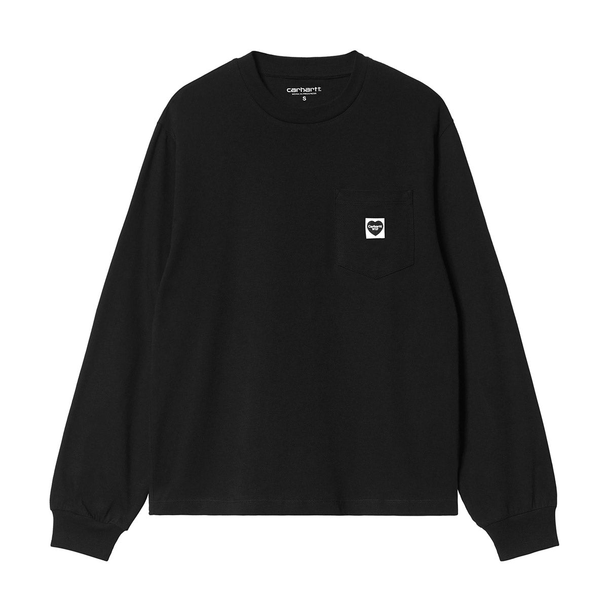 Carhartt WIP L/S POCKET SMALL HEART T-SHIRT カーハートワークインプログレス W ロングスリーブ ポケット スモールハート Tシャツ I037167【レディース 長袖Tシャツ ロンT コットンジャージー レギュラーフィット パッチ 26FW】